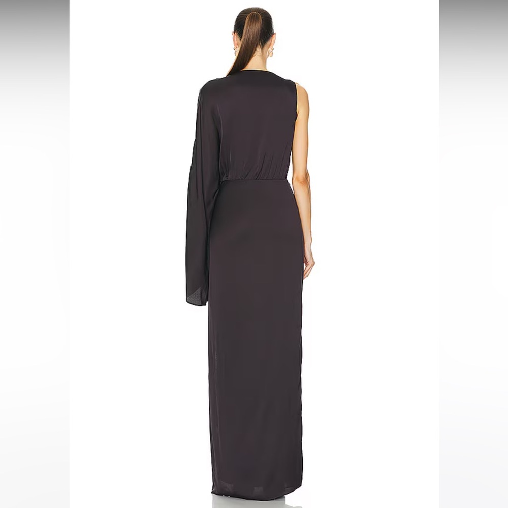 NWT! L'Academie by Marianna Cassia Gown in Dark Brown - Picture 4 of 6